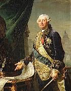 Jean-Laurent Mosnier Portrait of Baron de Breteuil oil on canvas